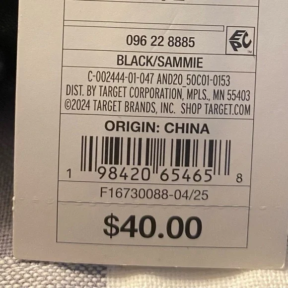 A New Day Black and Silver Studded Ballet Slip-On Sammie Flats - Picture 7 of 8